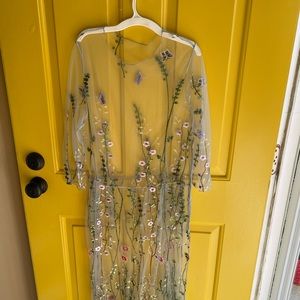 Floral overlay dress